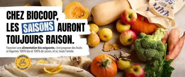 Courges, poires et pommes sont à l'honneur chez Biocoop !